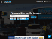 Tablet Screenshot of hickoryused.com